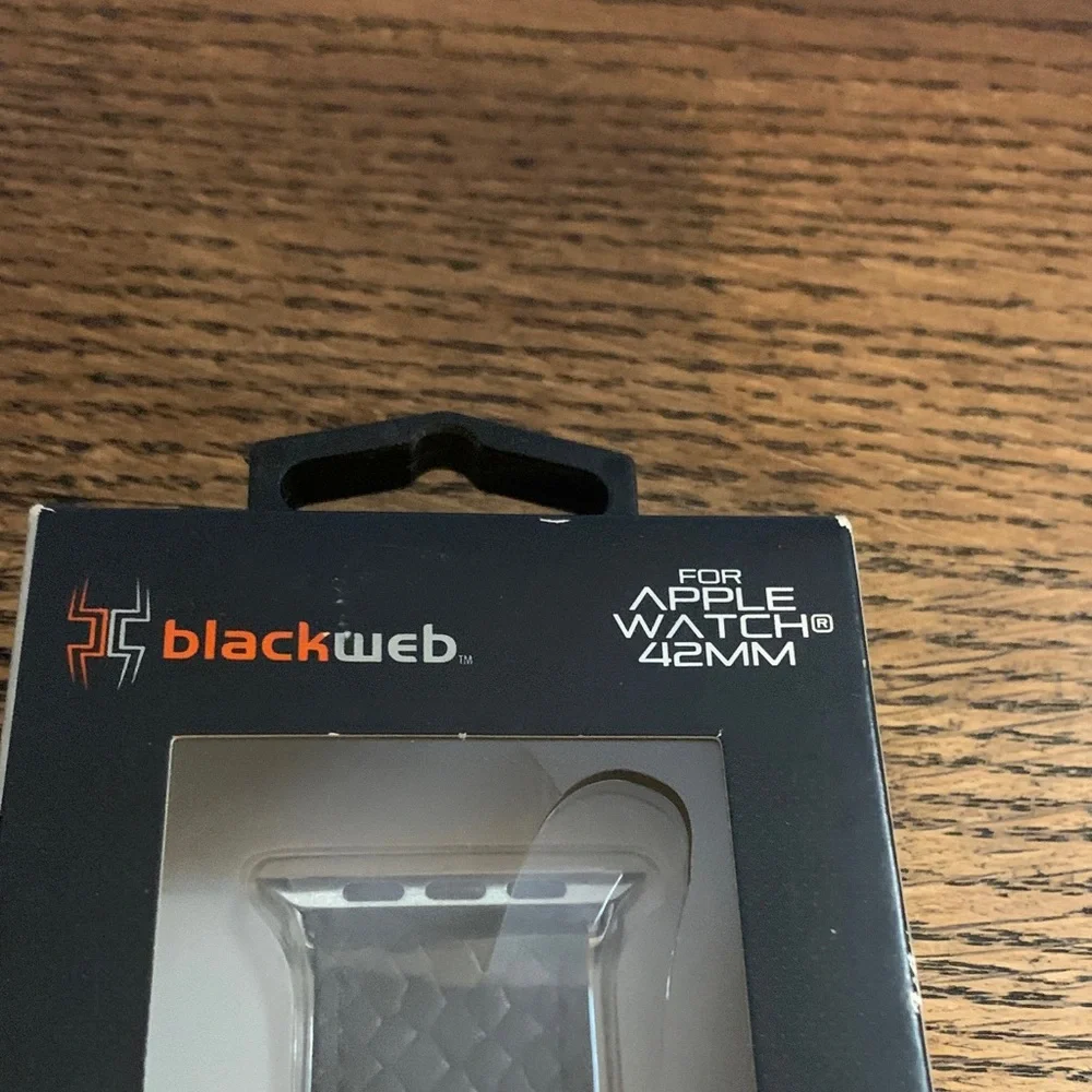 Black Web Brand Replacement Band for Apple Watch
